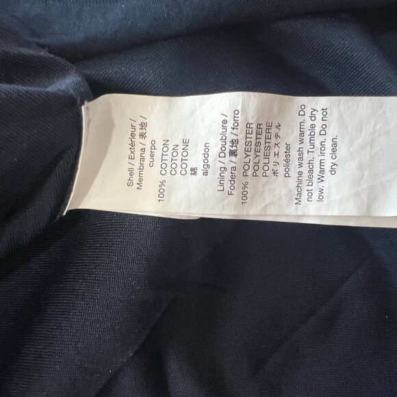 Gap Women's V Neck Navy Striped Skater Dress, Fit + Flare w/ Pockets, Sz 8 - Picture 4 of 8